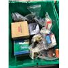 Image 1 : BIN OF ASSORTED HEAVY DUTY BEARINGS, HARDWARE, AND COMMERCIAL EQUIPMENT PARTS