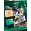 Image 1 : BIN OF ASSORTED HEAVY DUTY BEARINGS, HARDWARE, AND COMMERCIAL EQUIPMENT PARTS