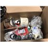 Image 2 : BOX OF ASSORTED RUBBER BELTS AND OIL FILTERS