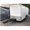 Image 2 : 2006 PACEAMERIC CS716TA2 MOTORCYCLE TRAILER HEAVY DUTY, WHITE, VIN # 4P2UB16276U074594