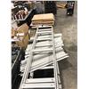 Image 1 : LOT OF EZ RECT WHITE METAL SHELVING SYSTEM WITH UPRIGHTS, CROSS BARS, WOOD SHELVES AND PEG