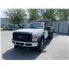 Image 1 : 2008 FORD F-450 XL SUPERDUTY, 2DR DUMP TRUCK, WHITE, VIN # 1FD4F46R18EE45127