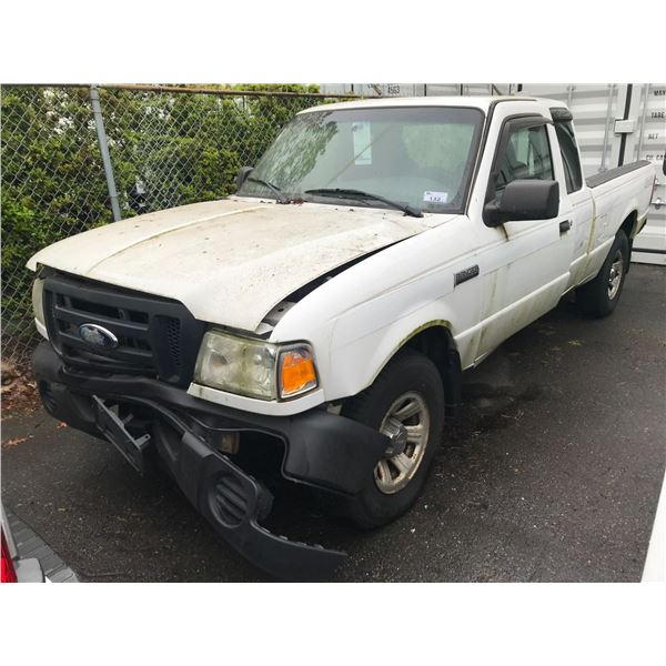 *TOW* 2008 FORD RANGER, 2DR PU, WHITE, VIN # 1FTZR45E78PA07460