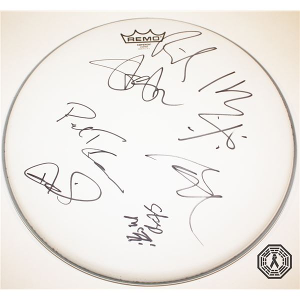 Billy Idol Band Signed Drumhead