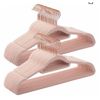 Image 1 : LOT OF 24 VELVET NON-SLIP CLOTHES HANGERS