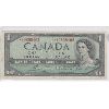 Image 1 : 1954 $1 CANADIAN REPLACEMENT BANK NOTE