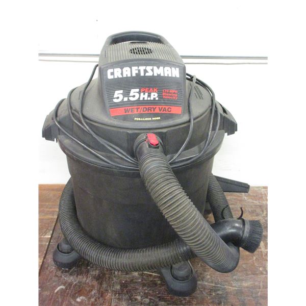 Craftsman Wet-Dry Vac- 5.5 HP- 16 Gallon- Like New Condition- Works