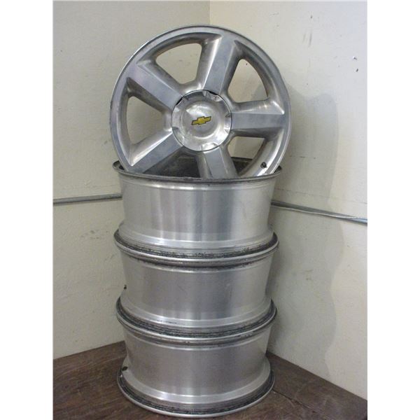 Four 6 Hole Chevy Rims- 21.5" X 9.5"W