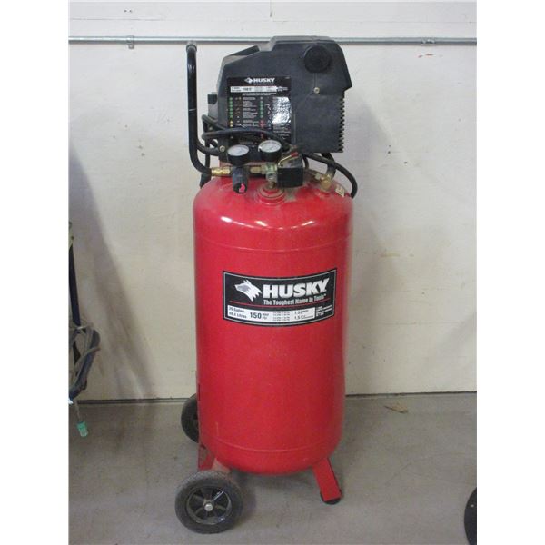 Husky 26 Gallon Air Compressor- 150 PSI- Wheels- Works