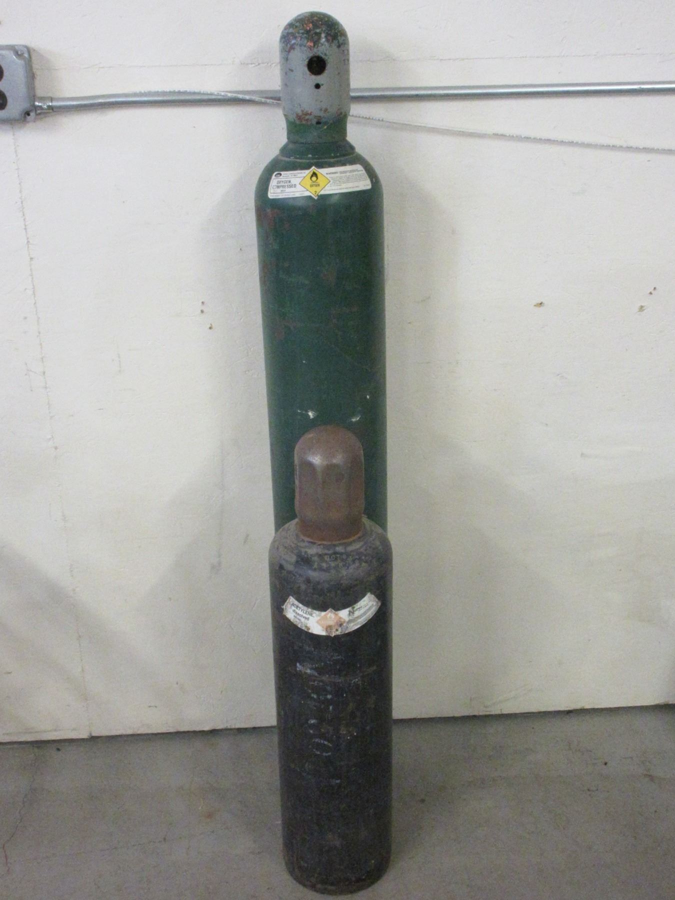 Acetylene And Oxygen Bottles