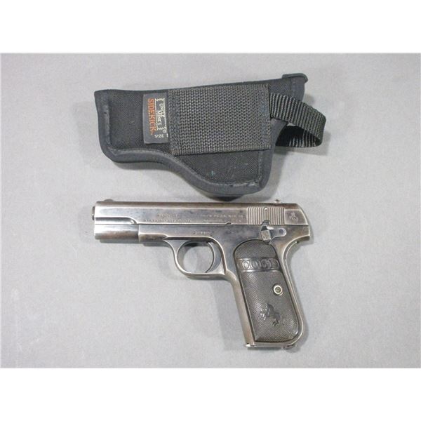 Colt Semi-Automatic Pistol- .32 Rimless- 4" Barrel- Fair Condition For Age- #272677- Holster