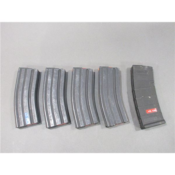 5 AR 30 Magazines