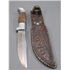 Image 4 : Marked RH Ruana Bonner Montana Knife- Rare Square Cut With 3 Rivets- Very Early- 4" Blade- 4" Handle