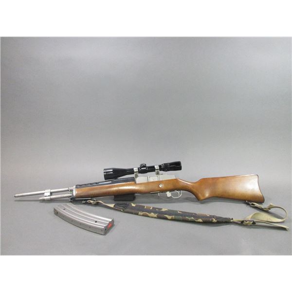 Ruger Mini 14 Semi-Automatic Carbine- .223- 18" Stainless Barrel- Accu-Strut- Sling- Weaver- 3X9 Sco