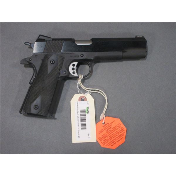 Colt MK II Series 70 Government Model Semi-Automatic Pistol- .45 Auto- 4.75" Barrel- Manual- Unfired