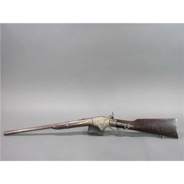 Spencer Single Shot Saddle Ring Lever Action Rifle- .52- 22" Barrel- Pop Up Sights- C. 1860's- Fair 