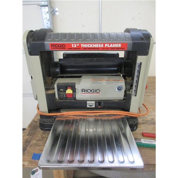 Ridgid 13" Thickness Planer- Good Condition- Works