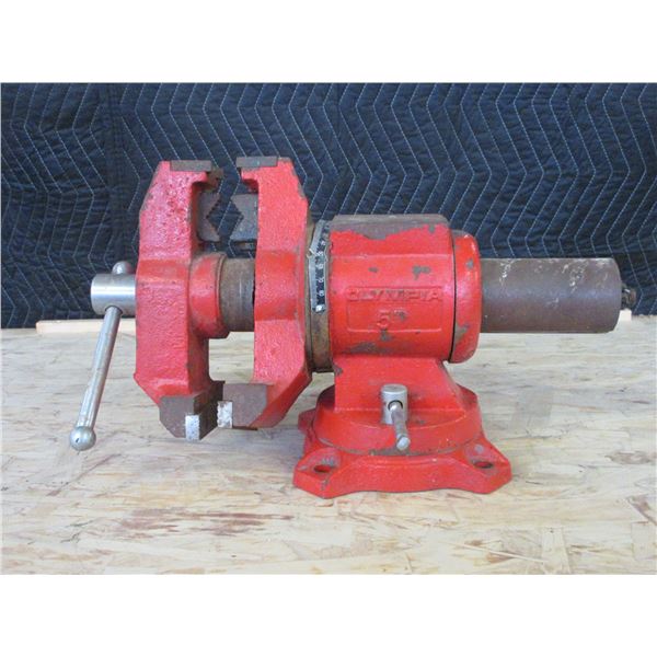 Olympia 5" Heavy Duty Rotating Vice- Pipe Clamps