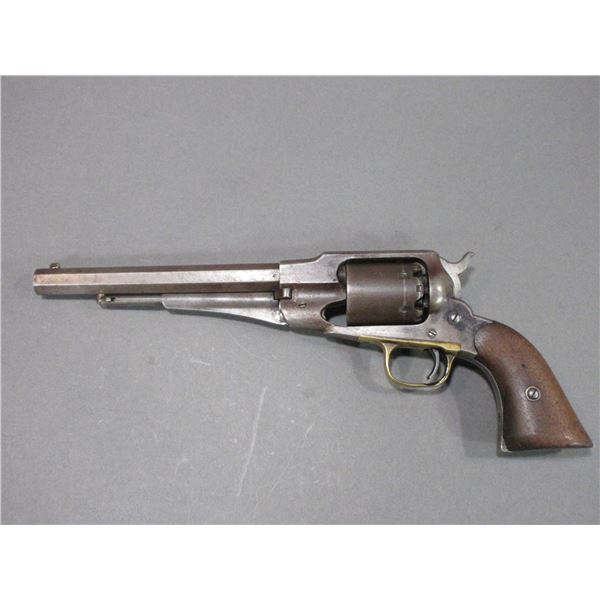 Remington Percussion Revolver- .44?- 8" Octagon Barrel- "L"- Fair Condition- Pat 1858- #NA