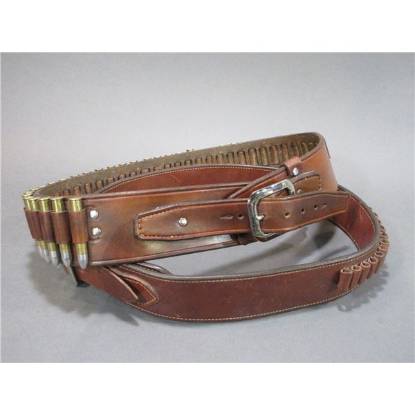 2 Ammo Belts With 32 Rounds Of .38-55 Ammo