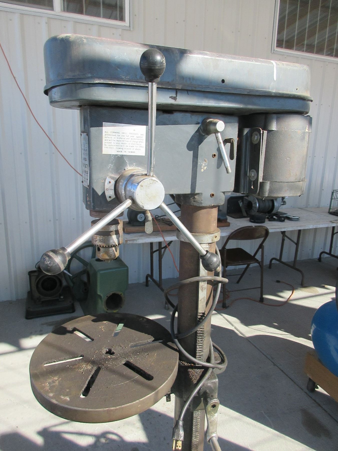 Cummins 5 Speed Heavy Duty Drill Press Model C112 Works