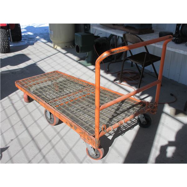 Large Shop Cart On Wheels- 60" X 25"