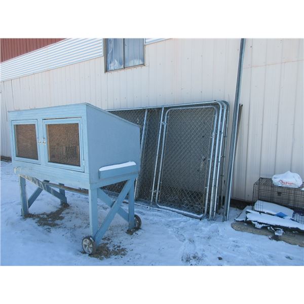 20' X 10' X 6' Dog Kennels Has Panels For Top Tarp Windbreaker Large