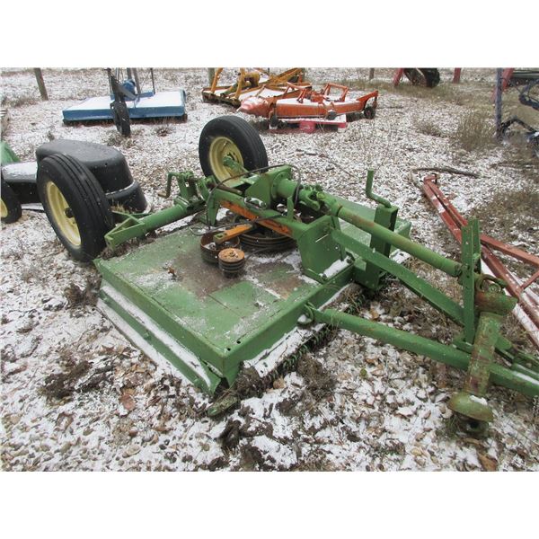 JD Pull Behind Rotary Mower- 5' 4"- Works- Fair Condition