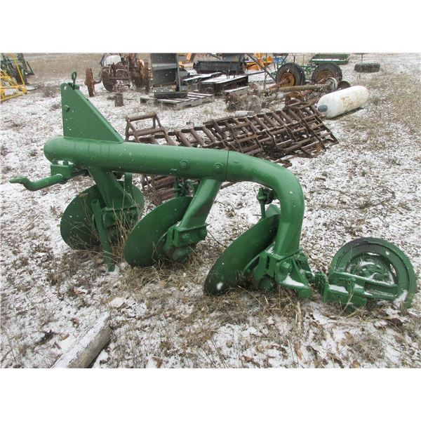Green 3 Point 1 Way Plow- New Paint- Good Condition