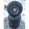 Image 1 : 4 Used ATV Tires With Rims- 25 X 10-12