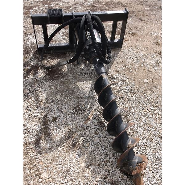 Cat Model A19B Post Hole Auger Fits A Skid Steer Or Front Mount JD 2016 Very Good Condition
