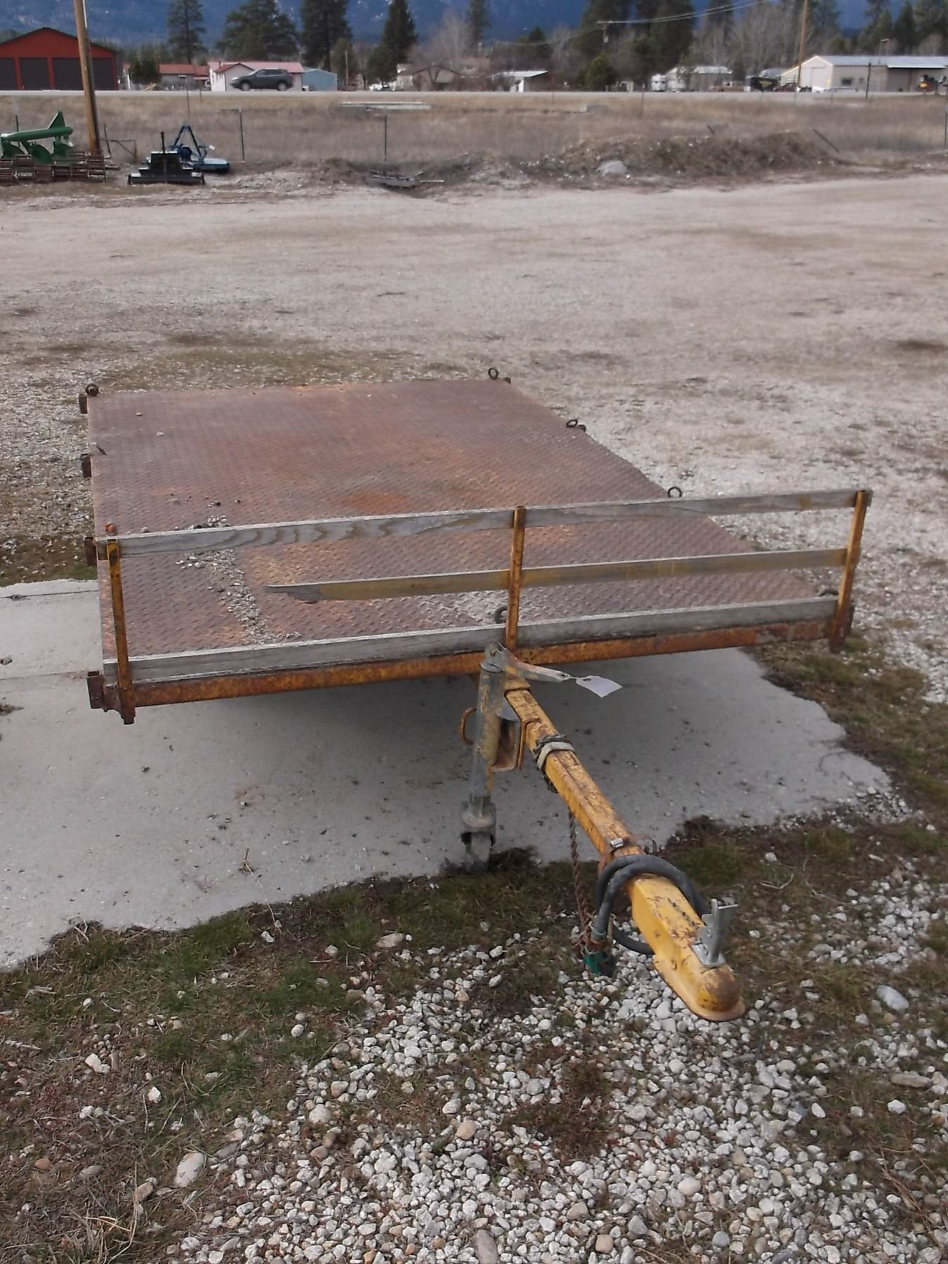 Bumper Pull Flatbed Trailer 8'X5' No Title