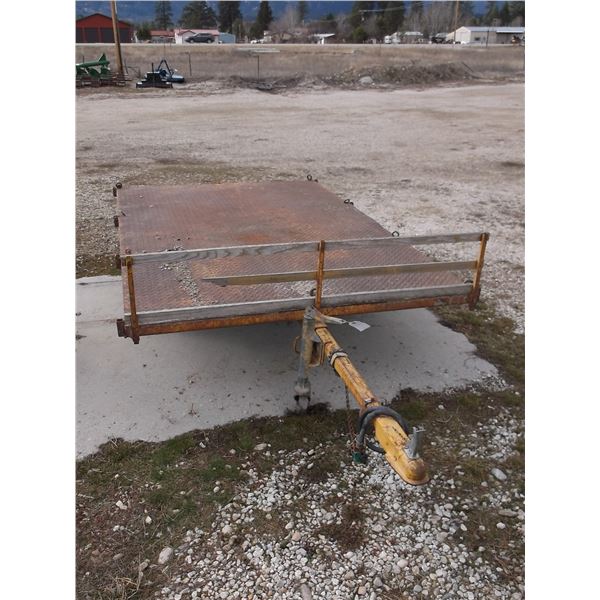 Bumper Pull Flatbed Trailer- 8'X5'- No Title