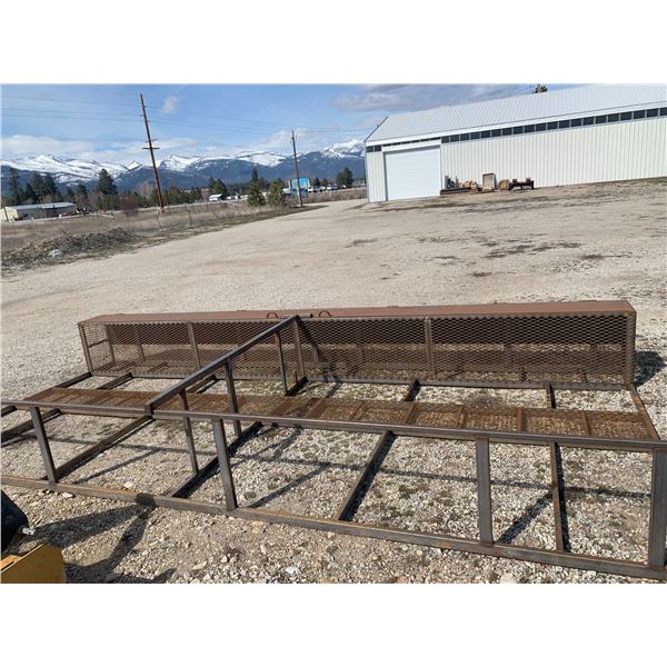Partially Finished Ladder Rack And Storage For A Trailer- 22"H X 16"L X 7' 2" W