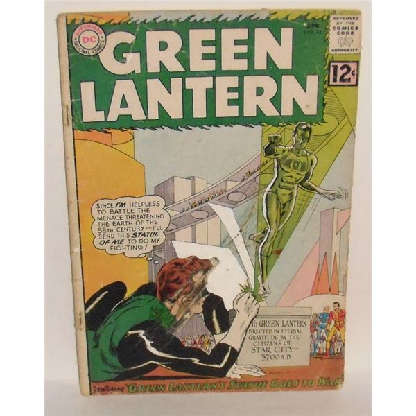 Very old Green Lantern 12 cents for you April 1962 - bande dessinée vieille pour vos plaisirs