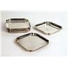 Image 1 : A SET OF SIX TIFFANY &amp; CO STERLING SILVER SMALL SQUARE DISHES
