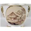 Image 4 : A HAND-PAINTED PORCELAIN DOUBLE-HANDLED CACHE POT