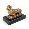 Image 1 : A GILT-METAL FIGURE OF A LION