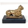 Image 3 : A GILT-METAL FIGURE OF A LION