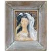Image 1 : AN OIL ON BOARD DEPICTING A BRIDE