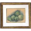 Image 1 : A PASTEL STILL LIFE DRAWING OF PEARS