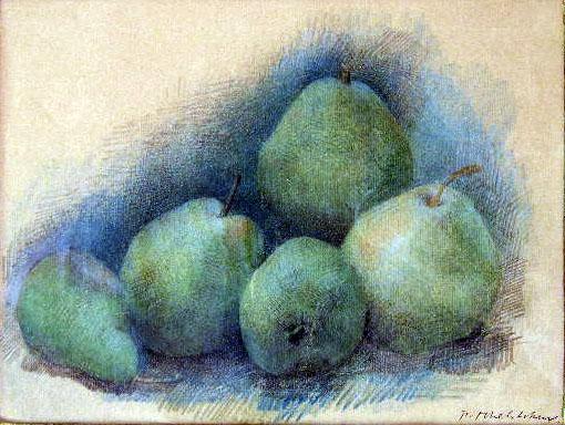 Get A Pastel Still Life Drawing Of Pears For Free Get Wallpaper A Pastel Still Life Drawing Of Pears For iPhone Free