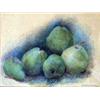 Image 2 : A PASTEL STILL LIFE DRAWING OF PEARS