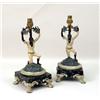 Image 1 : A PAIR OF COLD-PAINTED BRONZE BLACKAMOOR FIGURAL LAMPS