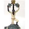 Image 3 : A PAIR OF COLD-PAINTED BRONZE BLACKAMOOR FIGURAL LAMPS