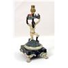 Image 4 : A PAIR OF COLD-PAINTED BRONZE BLACKAMOOR FIGURAL LAMPS