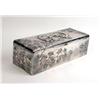 Image 1 : A CHINESE SILVER AND CIDRELLA-LINED RECTANGULAR HINGED LIDDED BOX