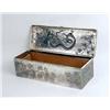 Image 4 : A CHINESE SILVER AND CIDRELLA-LINED RECTANGULAR HINGED LIDDED BOX
