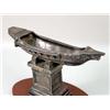 Image 2 : A SILVER METAL BOAT GARNITURE