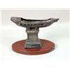 Image 4 : A SILVER METAL BOAT GARNITURE